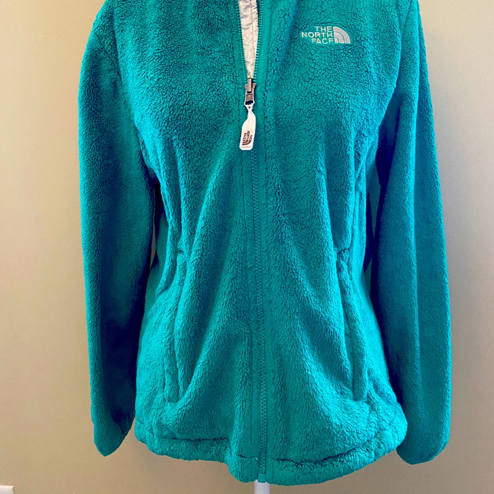 Green north face jacket